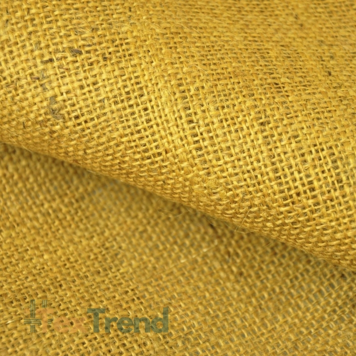 Rohes Jutegewebe 100% - senfgelb  
