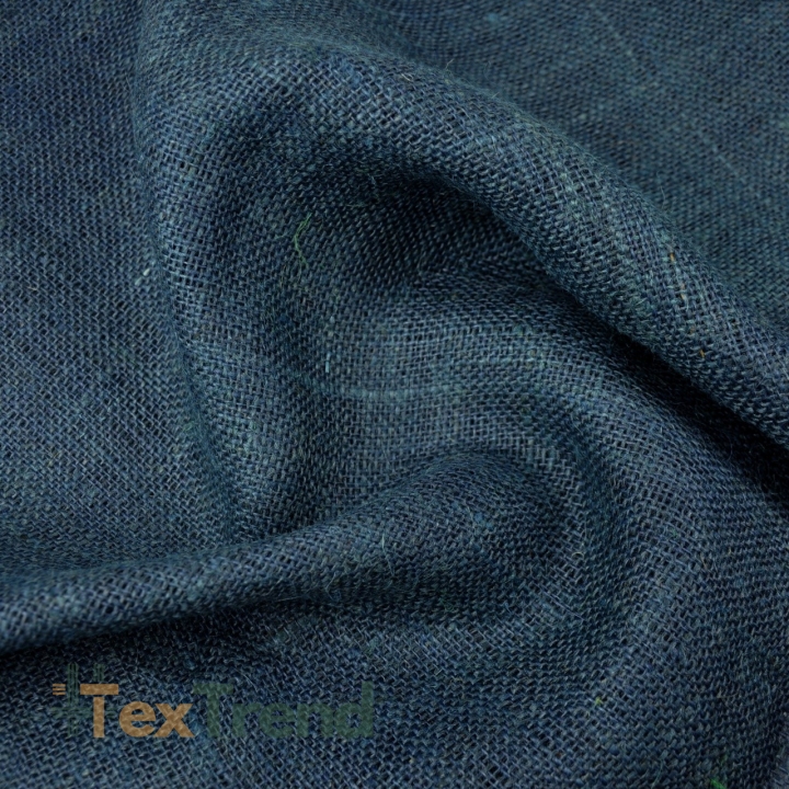Rohes Jutegewebe 100% - dunkelblau  