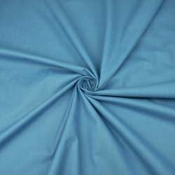 Baumwolle 100% einfarbig schmutzig blau - 220cm  