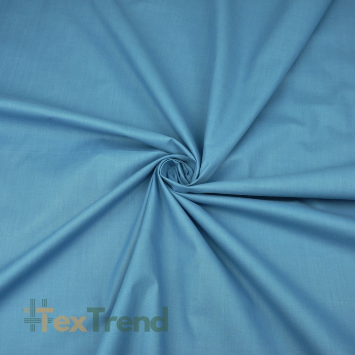 Baumwolle 100% einfarbig schmutzig blau - 220cm  