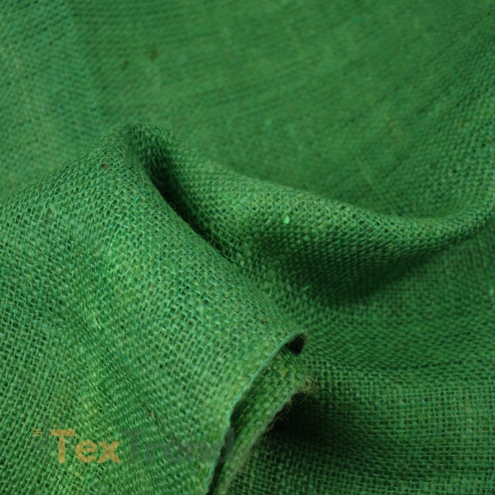 Rohes Jutegewebe 100% - grün  