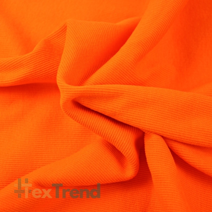Rippstrickstoff (Bündchen) - orange  