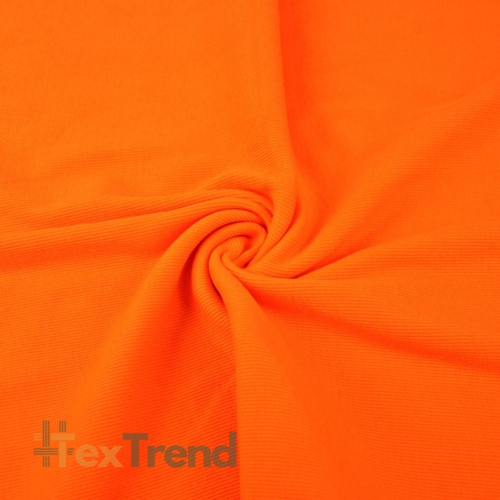 Rippstrickstoff (Bündchen) - orange  