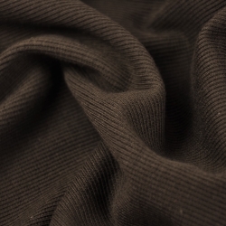 Rippstrickstoff (Bündchen) - braun  