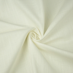 Leinen mit Baumwolle Tischdecke - 240g - 145cm - creme  