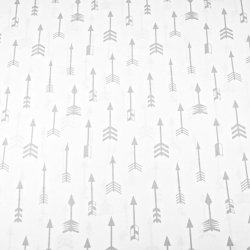 Baumwolle 100% graue Pfeile auf weißem Hintergrund  