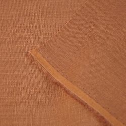 Leinen Vorhang - 260g - 154cm - ziegelrot  