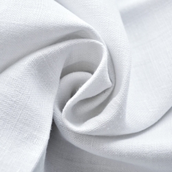 Leinen Vorhang - 370g - 150cm - weiß  