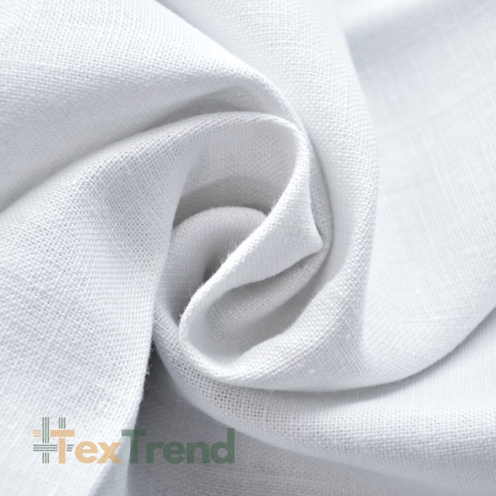 Leinen Vorhang - 370g - 150cm - weiß  