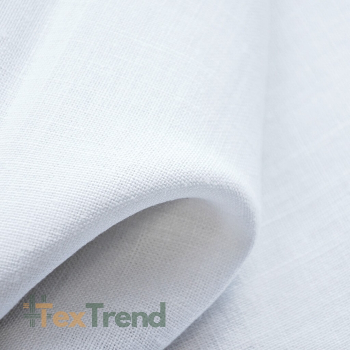 Leinen Vorhang - 370g - 150cm - weiß  