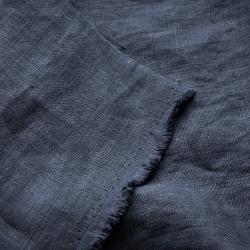 Leinen Vorhang - 380g - 140cm - graphit  