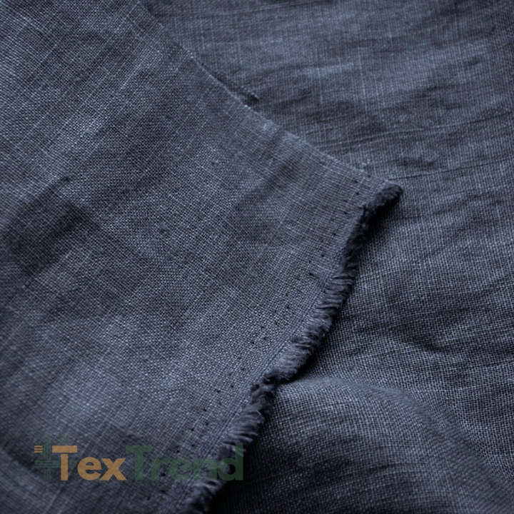 Leinen Vorhang - 380g - 140cm - graphit  