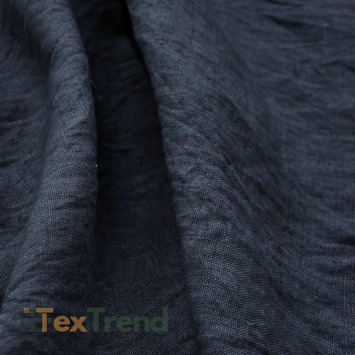 Leinen Vorhang - 380g - 140cm - graphit  