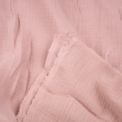Musselin Double Gauze hell schmutzig rosa (Old rosa)  