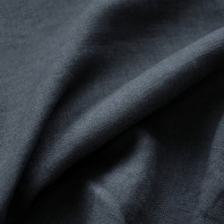 Leinen Vorhang - 285g - 140cm - graphit  