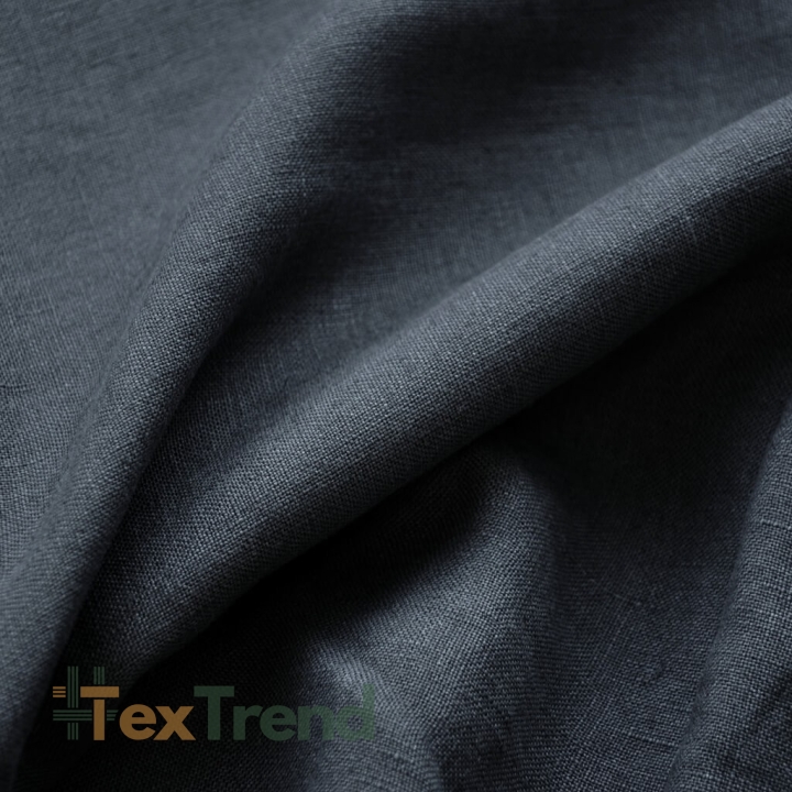 Leinen Vorhang - 285g - 140cm - graphit  