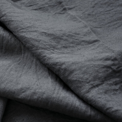 Leinen Vorhang - 450g - 140cm - dunkelgrau  