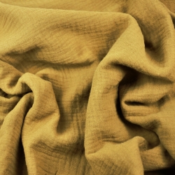 Musselin Double Gauze karamellfarben (Karamell)  