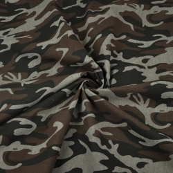 Baumwolle 100% Muster MORO braun-grau-schwarz  