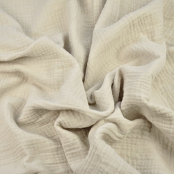 Musselin Double Gauze beige (Beige)  