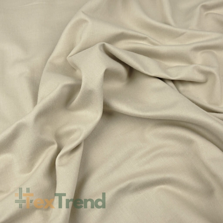 Premium Baumwollsatin - Beige  