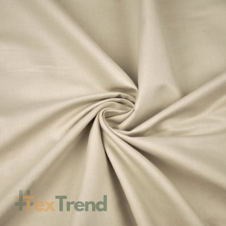 Premium Baumwollsatin - Beige  