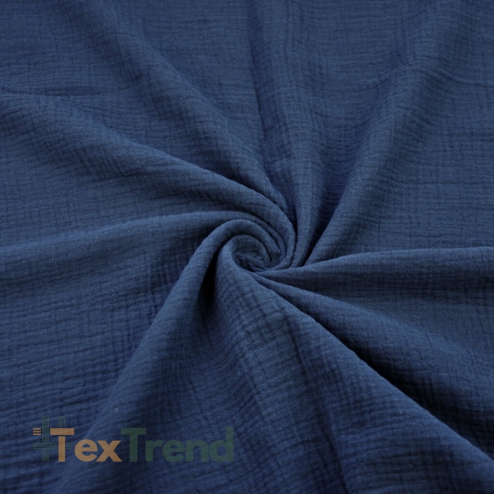 Musselin Double Gauze navy (Marine)  