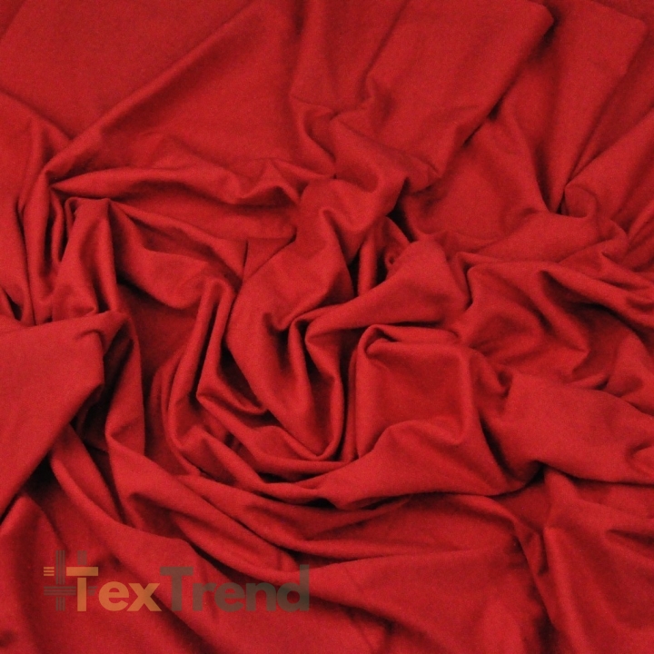 Interlock-Jersey einfarbig Rot  