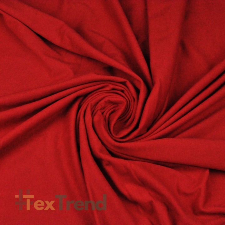 Interlock-Jersey einfarbig Rot  