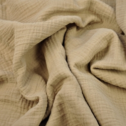 Musselin Double Gauze kaffeebraun (Kaffee)  