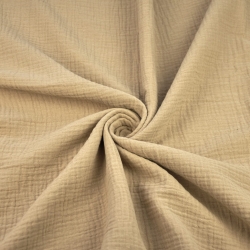 Musselin Double Gauze kaffeebraun (Kaffee)  