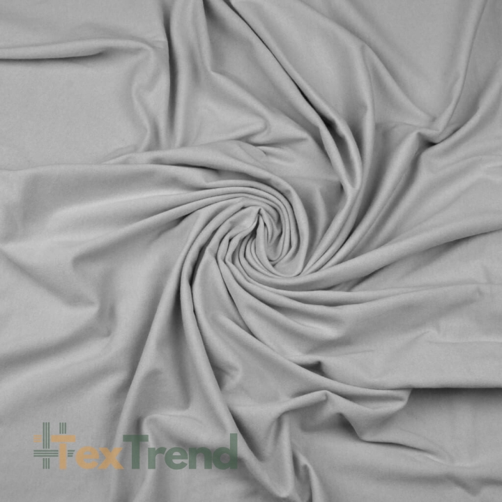 Interlock-Jersey einfarbig Grau  