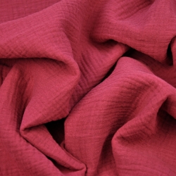Musselin Double Gauze himbeerfarben (Chili)  