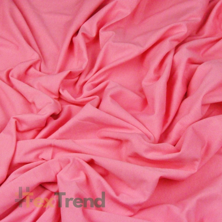 Interlock-Jersey einfarbig Rosa  