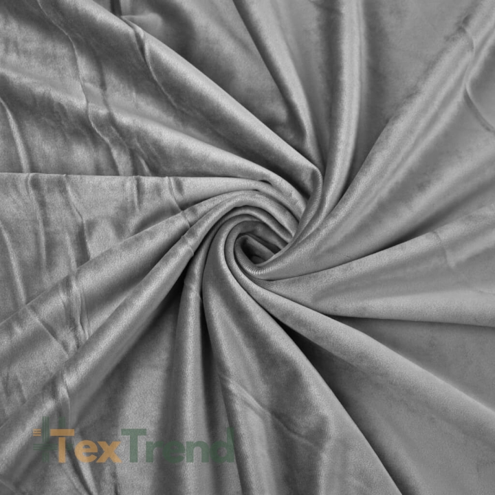 Samtvorhang - samtgrau  