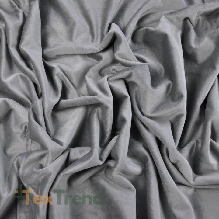 Samtvorhang - samtgrau  