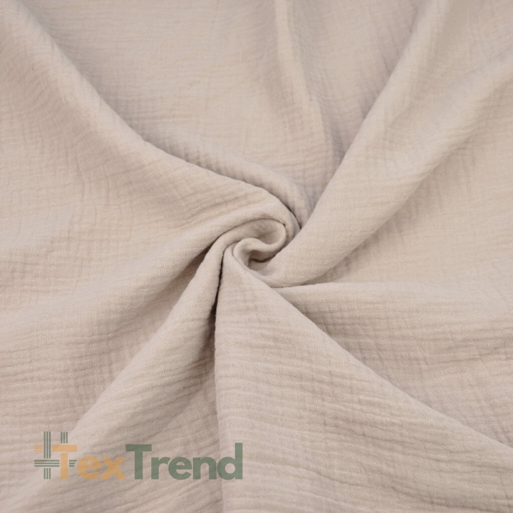 Musselin Double Gauze beige-rosa (Kakao)  