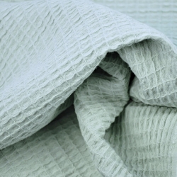 Waffelstoff - Salbei  