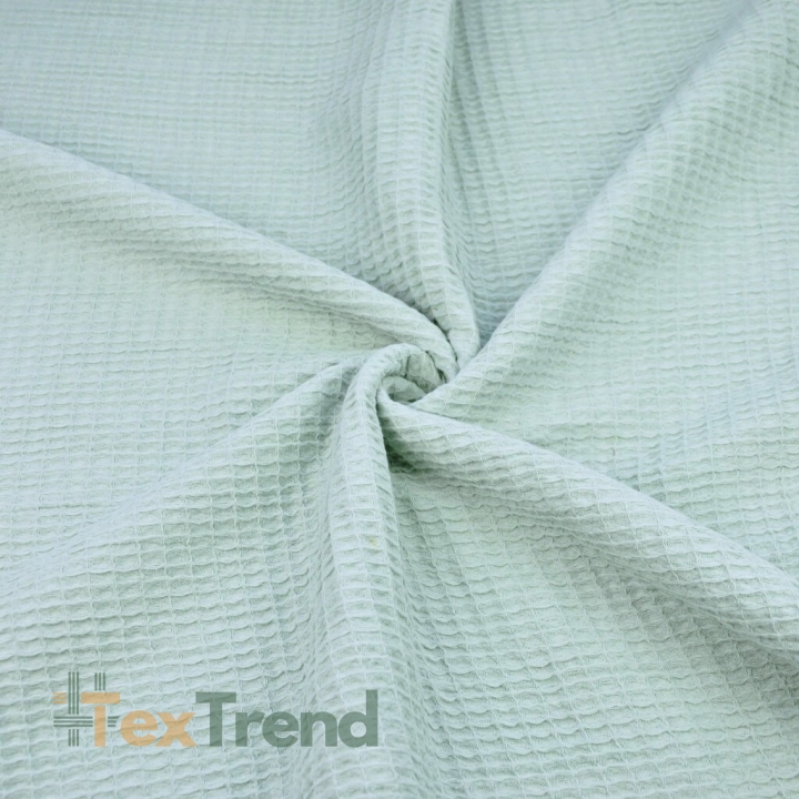 Waffelstoff - Salbei  