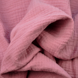 Musselin Double Gauze rosa (Retro rosa)  