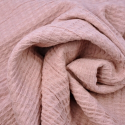 Waffelstoff - Altrosa  