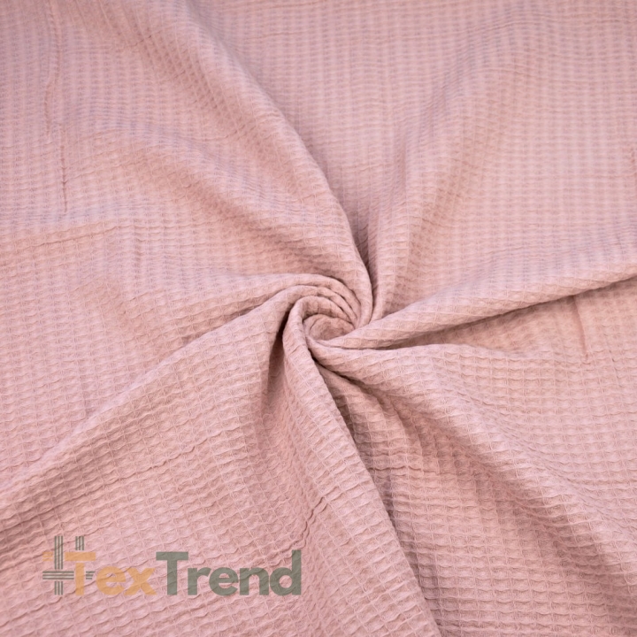 Waffelstoff - Altrosa  