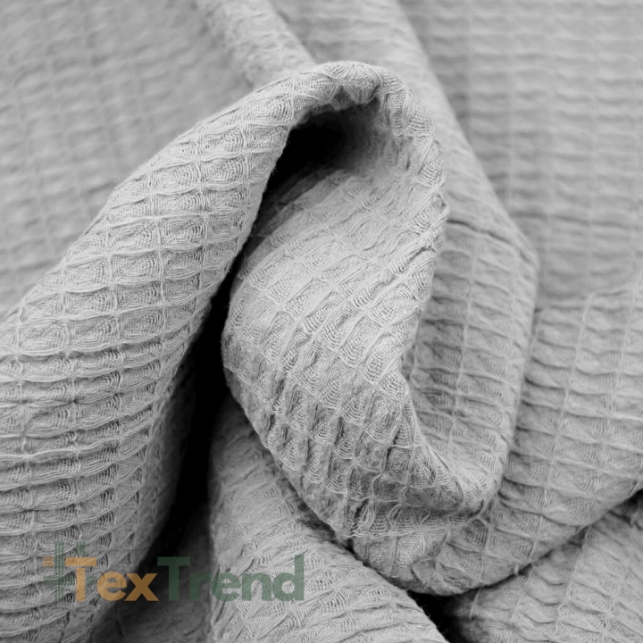 Waffelstoff - Hellgrau  