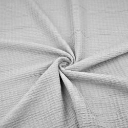 Waffelstoff - Hellgrau  