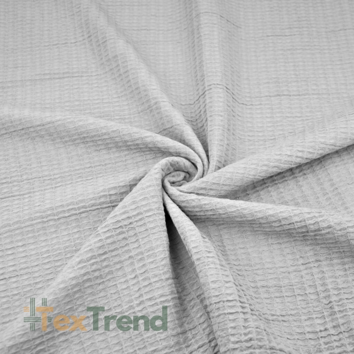 Waffelstoff - Hellgrau  