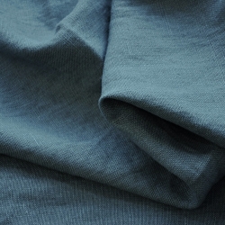 Leinen Vorhangstoff - 340g - 140cm - dunkelmeergrün  