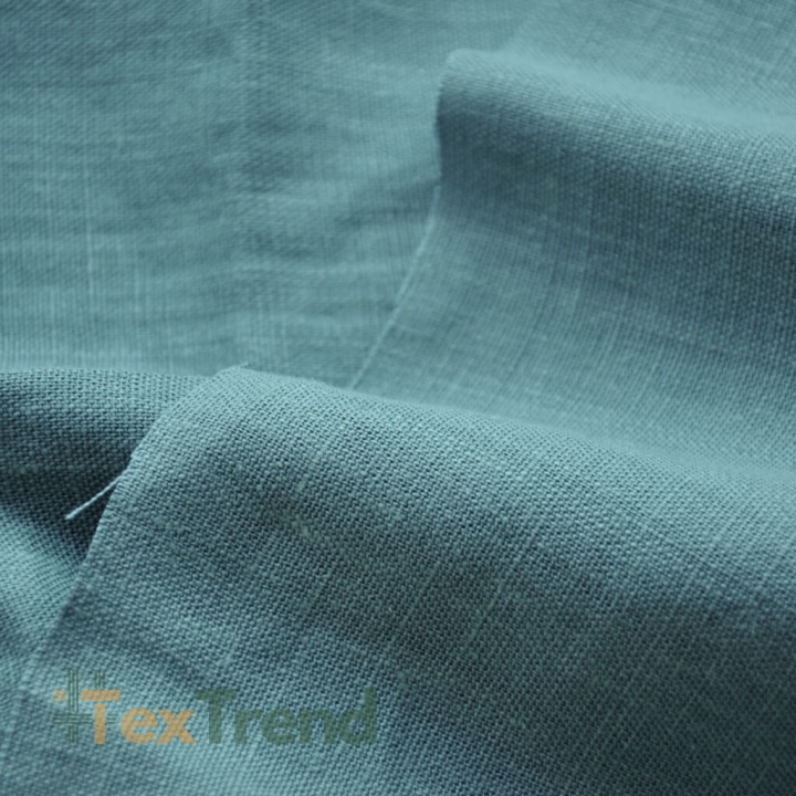 Leinen Vorhangstoff - 340g - 150cm - meergrün