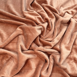 Baumwollvelours - karamell (Caramel)  