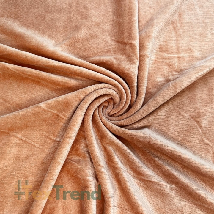 Baumwollvelours - karamell (Caramel)  