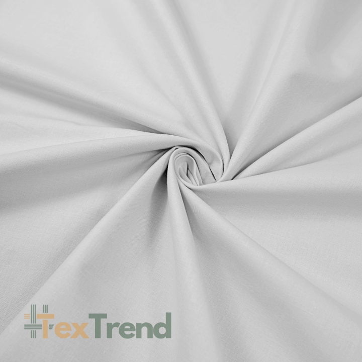 100% Baumwolle einfarbig hellgrau 220cm (KT)  